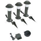 GARDENA Komplet lamp z osłonami